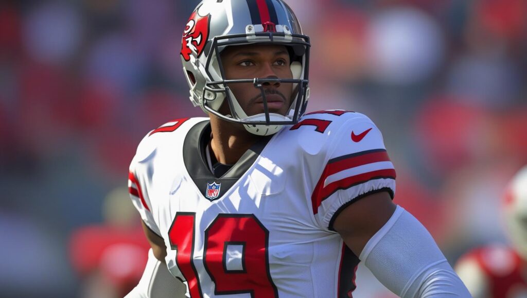 John Metchie III in NFL uniform